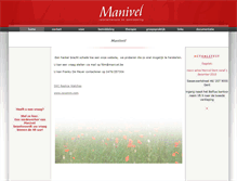 Tablet Screenshot of manivel.be